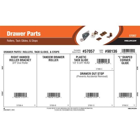 Hillman Grade 2, 7/16"-14 Steel, Zinc Plated Finish, 5 in L 57057